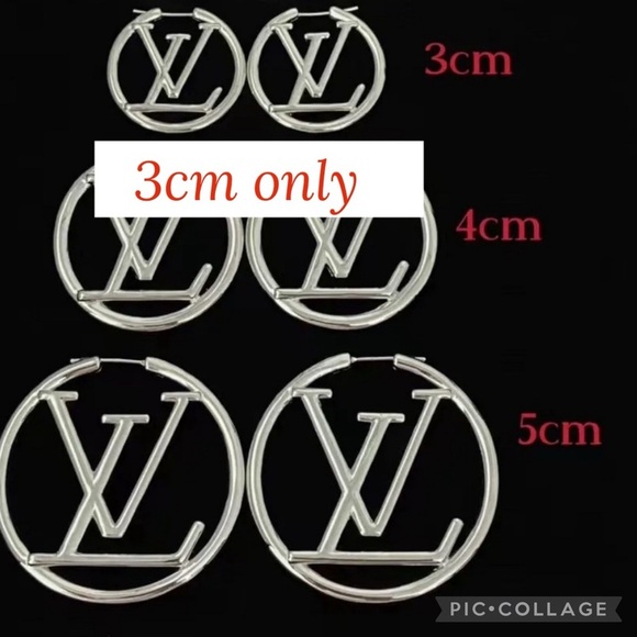 Earrings…Earrings.. Silver LV Earrings. 3cm - Picture 1 of 2